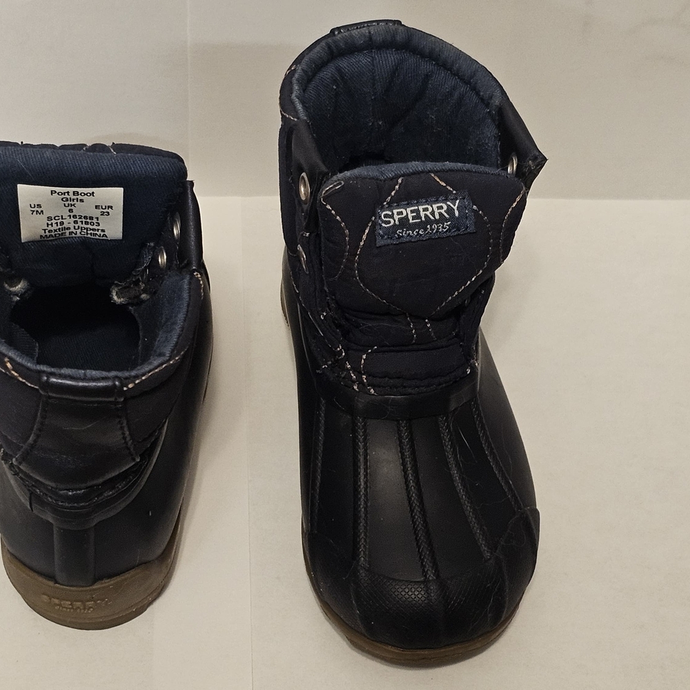 Sperry Kids' Navy and Black Boots